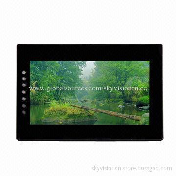 10-inch Digital Photo Frame, Supports 1,080P with 1,024*600 Pixels, Wall Mountable and Easy to Fix